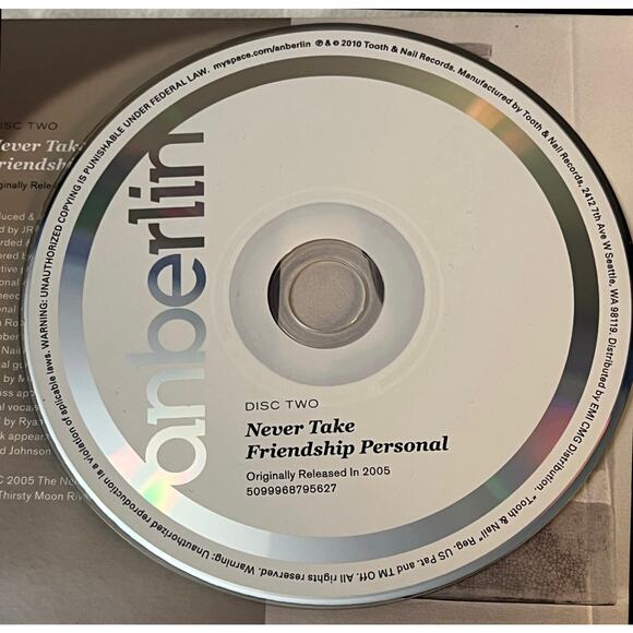 Anberlin Blueprints for City Friendships Anthology 3 CD Set 2010 - Out of Print - Picture 7 of 10